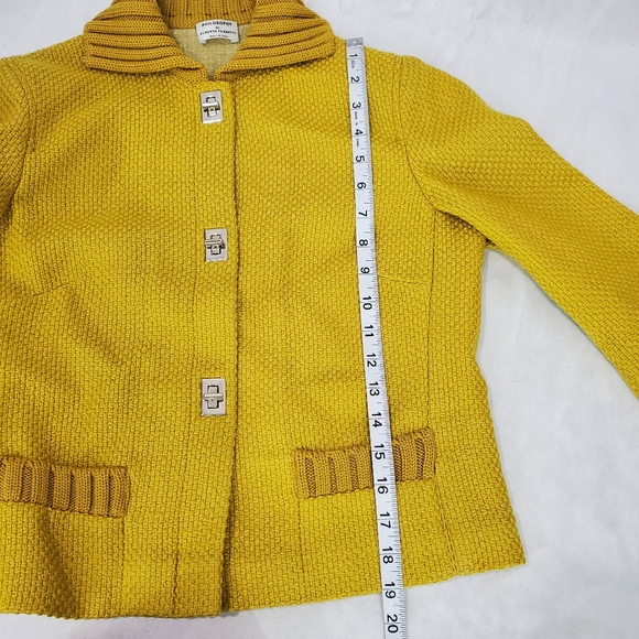 Philosophy Di Alberta Ferretti Vintage Wool Retro Mod Mustard Jacket Skirt Suit - Picture 13 of 16